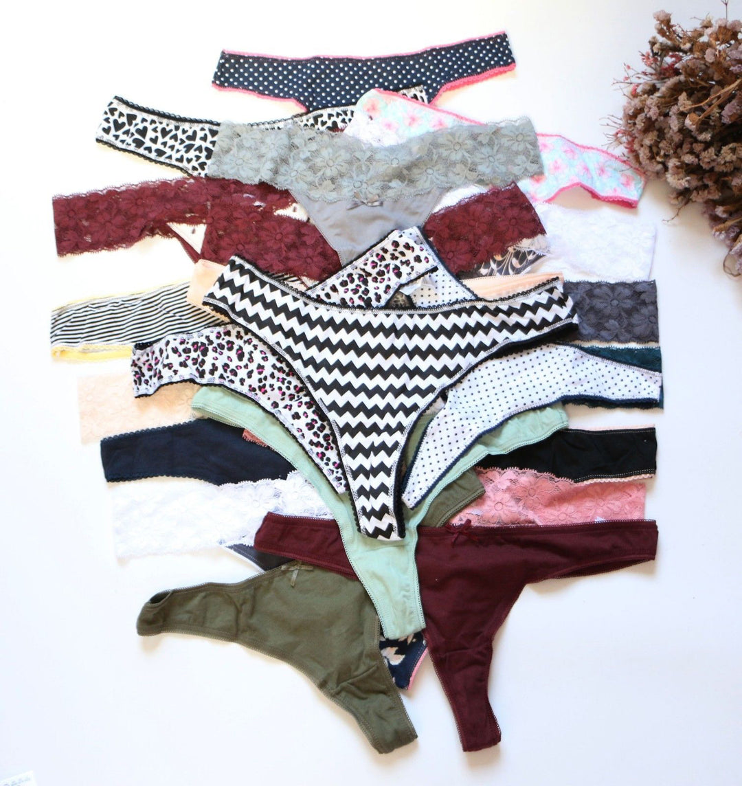 7 Pack Sexy thong Panties Variety Pack
