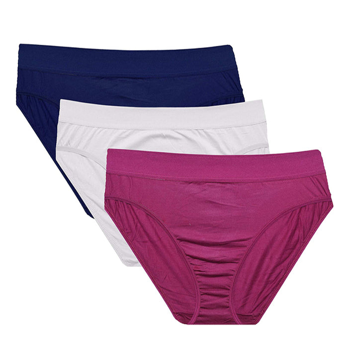 Women's Plus Cotton Brief Assorted Panties - 5 Pack