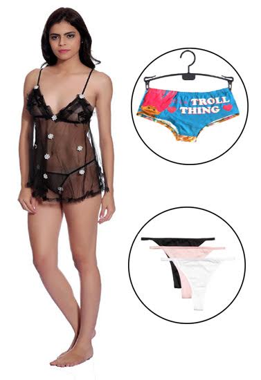 Sexy & Romantic Lingerie First Night Gift Pack