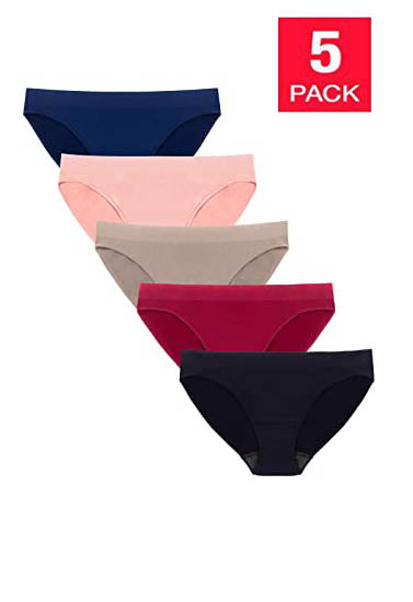 Smooth Cotton Soft Set Of Five Hipster Panties