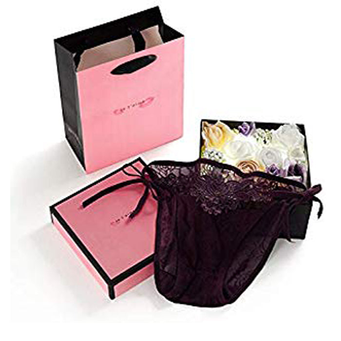 Lace Brief + String Lace Panties Gift Box