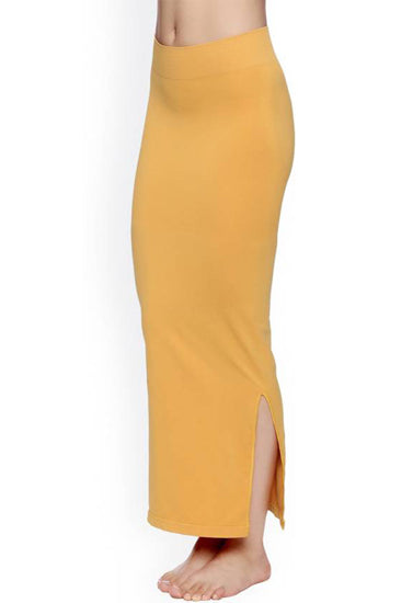 Sexy Yellow Sliming Saree Shapewear