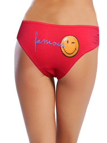 Women's Smiley World Cotton Comfort Bikini Panty PK Of 2