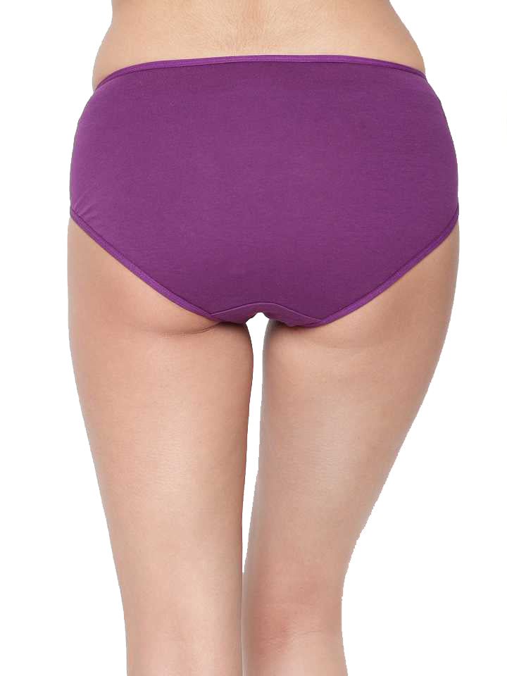 5 Pack Classic Pure Cotton Hipster Panties