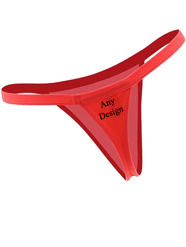 Custom Design Sexy Red Comfy Cotton String Thong